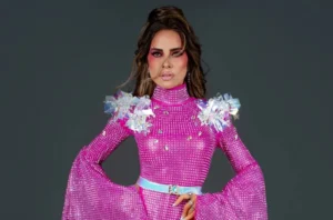 Rare Image of Gloria Trevi modelling 